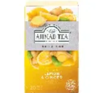 مشروب اعشاب بنكهة الليمون والزنجبيل احمد تي 20 فتلة