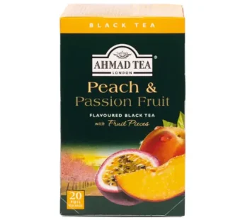 شاي احمد بنكهة الخوخ والباشن فروت 20 فتلة