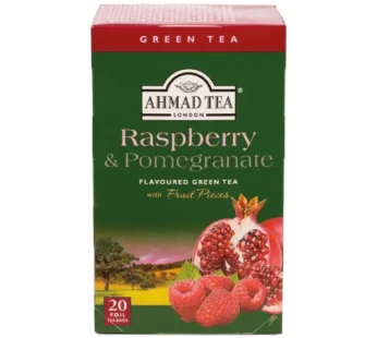 شاي احمد اخضر بنكهة الرمان والتوت 20 فتلة