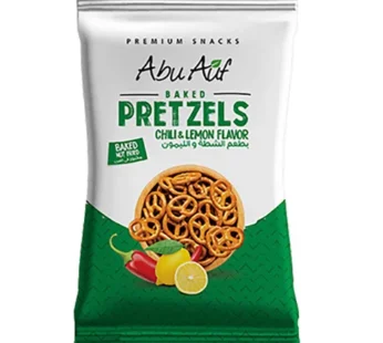 أبو عوف بريتزل بطعم الشطة والليمون 50 جم