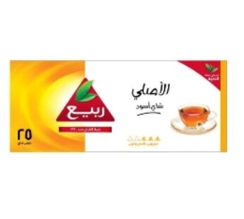 شاي الربيع اسود ناعم الاصلي 25 فتلة